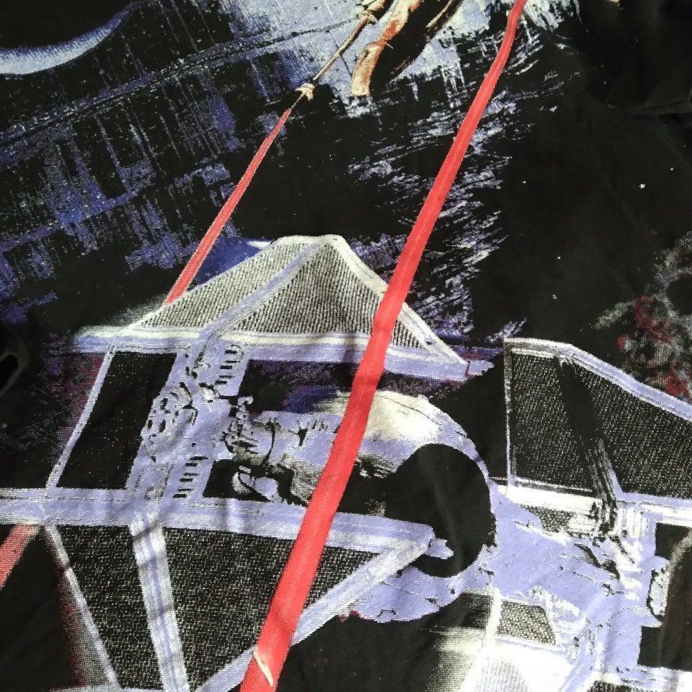 Vintage 90s Star Wars Millennium Falcon Death Star T-Shirt